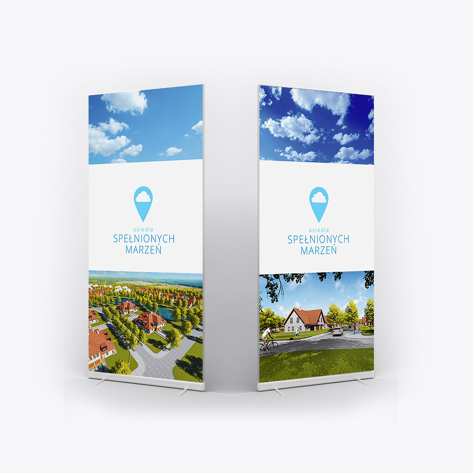 visual identification, brand identity, housing investment, rollup design